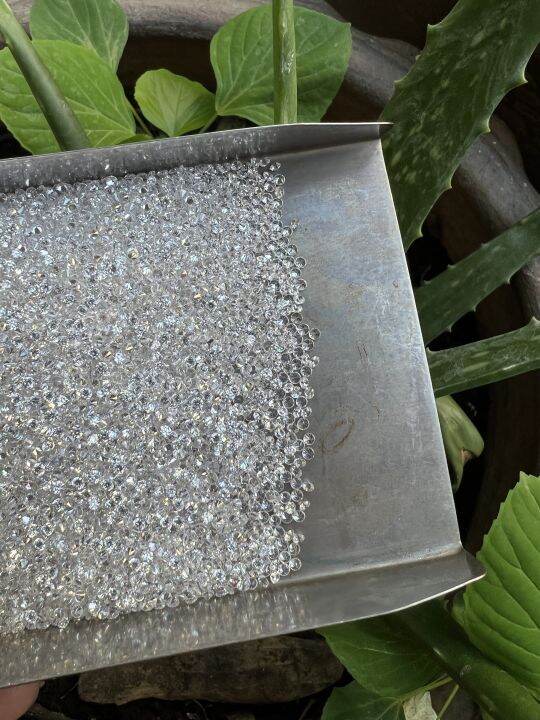 cz-เพชร-aaa-รัสเซีย-white-brilliant-สีขาว-ทรงกลม-พลอย-1-85-mm-มิลลิเมตร-100-เม็ด-american-diamond-stone-round-1-85-millimeter-white-100-pcs