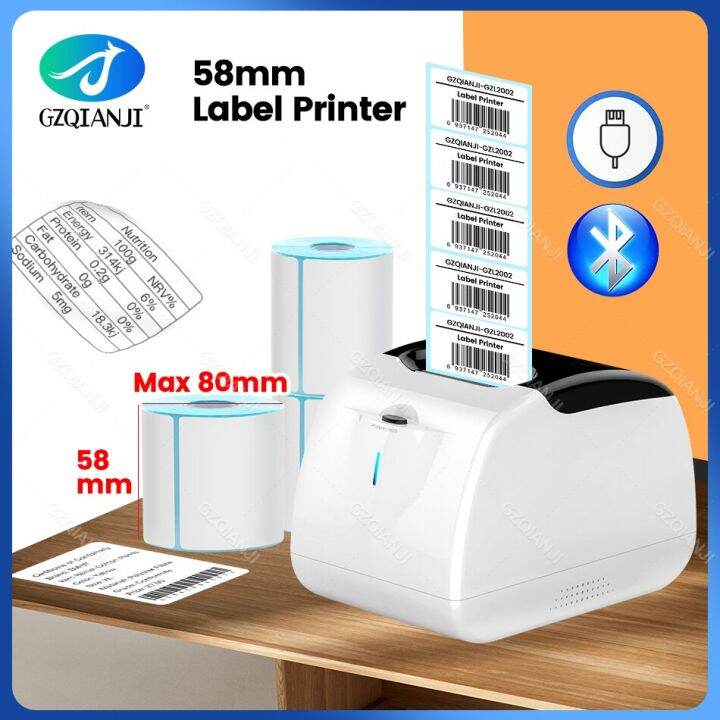 SelfAdhesive Label Printer Labeller Maker Machine Sticker 20mm58mm