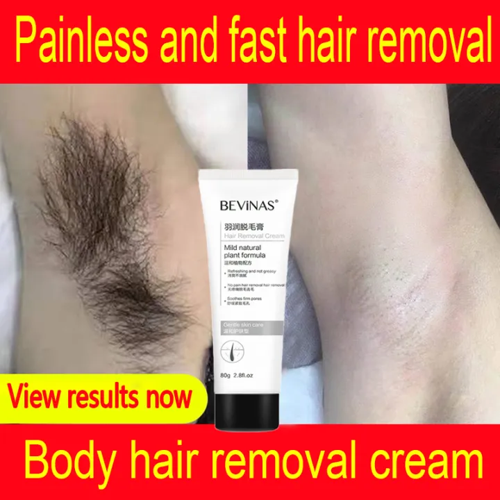 100 effective hair removal cream Body hair removal cream Does not