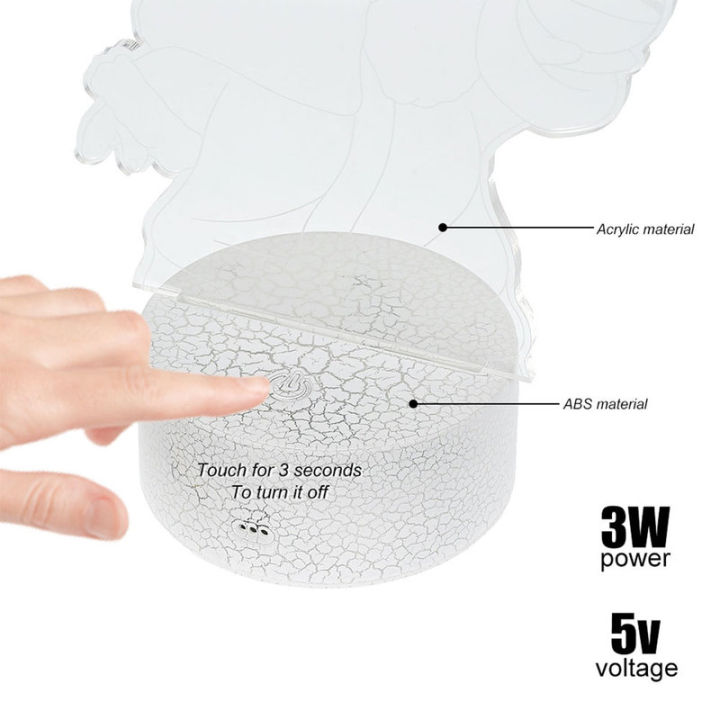 ไฟกลางคืนไดโนเสาร์3d-w-16เปลี่ยนสีได้2วิธีควบคุมภาพลวงตา3d-ตกแต่งภาพลวงตาไฟไดโนเสาร์-led-สำหรับห้องนอนภาพลวงตาโคมไฟกลางคืน-led-ไดโนเสาร์ไฟโคมไฟตั้งโต๊ะ-led