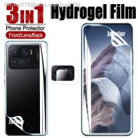 3 IN 1 Hydrogel Film For Xiaomi Mi 11 Ultra 11X Pro Screen Protector Back Cover Gel Film Camera Glass For Xiaomi 11t Pro 11 Lite