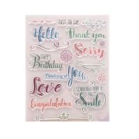 Thank You Clear Silicone Rubber Seal Stamp For DIY Album Scrapbooking Photo Card