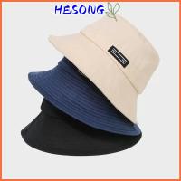 HESONG M/L/XL หมวกทรงถัง โอเวอร์ไซส์ ผ้าคอตตอน หมวกบังแดด ลำลองแบบสบายๆ ปีกกว้างกว้าง หมวกชาวประมงหมวก สำหรับผู้หญิง