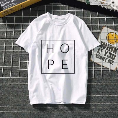 Harajuku Hope Love letter Women T Shirt women clothes summer kawaii plus size women Short Sleeve T-shirt Funny tumblr