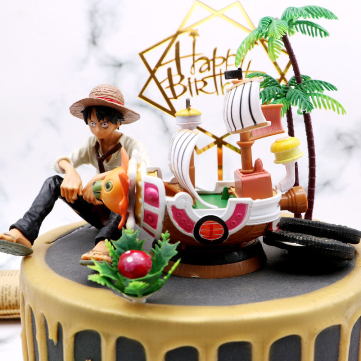 thousand-sunny-โมเดลเรือ-one-piece-รูปขนาดใหญ่-10-5-ซม-ตกแต่งเรือโจรสลัดรูปเค้กตกแต่ง