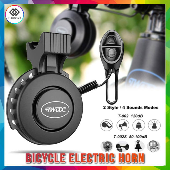 4 Sound Electric Bike Horn Bicycle Charging Horn Super Loud Handlebar  Waterproof