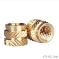 ☎✜№ M1.6 M2 M2.5 M3 M4 M5 M6 m8 Brass Hot Melt Insert Knurled Nut Thread Heat Molding Double Twill Injection Embedment Nut