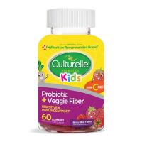 Culturelle Daily Probiotic for Kids + Veggie Fiber Gummies (Ages 3+) - 60 Count