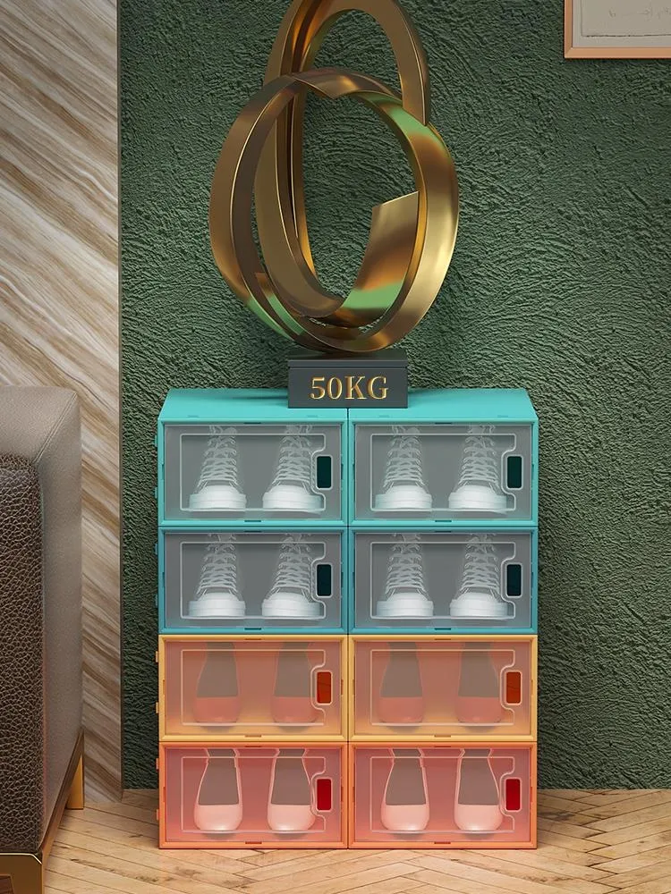 Shoe Storage Transparent Display Box Cabinets Shoes Boxes - Large Size Random Color 20 Shoe Storage Transparent Display Box Cabinets Shoes Boxes - Large Size Random Color