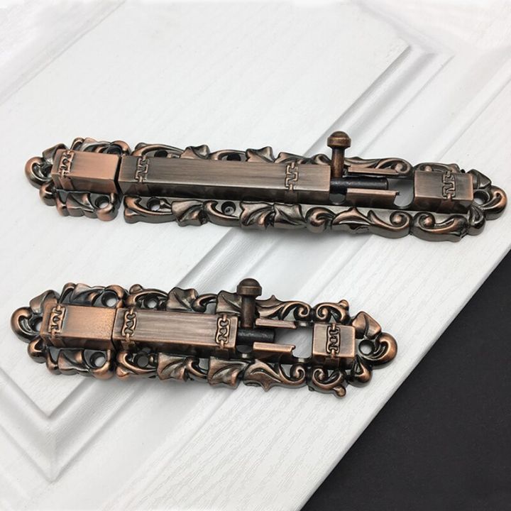 antique-retractable-zinc-alloy-latch-box-double-plug-long-opening-movable-door-lock-bolt-door-hardware-locks-metal-film-resistance