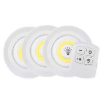 LED Light Wireless Remote Control Night Light Super Bright COB Under Cabinet Light Dimmable Wardrobe Lamp Home Bedroom Closet