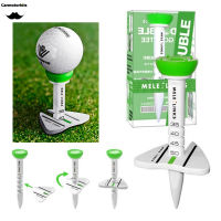 Golf Step Down Tees พร้อมแพ็คเกจเดิมใหม่ Plastic Golf Ball Tee สำหรับนักกอล์ฟ4สีให้เลือกแดงน้ำเงินเขียวส้ม Aim Line