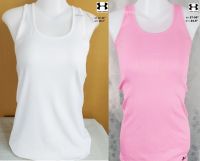 เสื้อวิ่ง เสื้อกีฬา Under Armour HeatGear-ขาวออฟไวท์ และชมพู ไซส์ 27-36" ของแท้(ไม่ผ่านการใช้งาน)