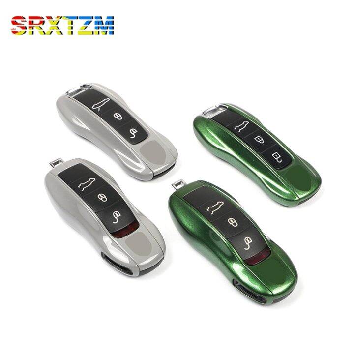 hot-cppppzlqhen-561-รถ-fob-remote-key-case-key-cover-key-shell-เปลี่ยนสำหรับ-porsche-718-911-panamera-cayman-cayenne-macan