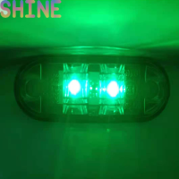 Shine ไฟ LED เครื่องหมายด้านข้างสำหรับรถยนต์1ชิ้น12โวลต์24โวลต์ไฟเตือนไฟท้ายรถยนต์ไฟภายนอกรถยนต์รถพ่วงรถบรรทุกรถบรรทุกโคมไฟรถยนต์