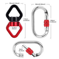 30KN Rope Swing Swivel Hook Carabiners Rotational Hanger for Aerial Yoga Swing Hammock Chair Rock Climbing Aerial Dance