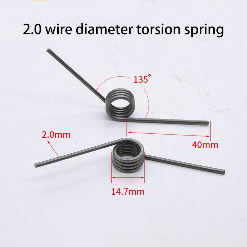 5Pcs Wire diameter 1.3mm Miniature Torsion Springs Variations Size & Prices