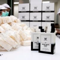 Winkwhite Soap สบู่วิ๊งไวท์ สูตรใหม่ ด้วยสตอเบอรี่ขาว (ขนาด 80 กรัม x 200 ก้อน)