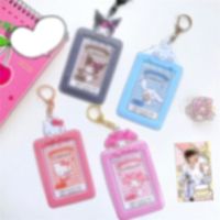 3 Inch Photo Card Holder Cute Photocard Holder Kawaii Korean Album Photocard Card ID Holder Pendant Keychain