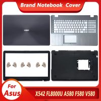 J28ปลอกสำหรับ Asus หลังจอใหม่ X542 X542U X542UR X542BA R542UA A580 F580 FL8000ปกหลัง LCD เคสด้านล่างที่พักแขนฝาปิดโน้ตบุค