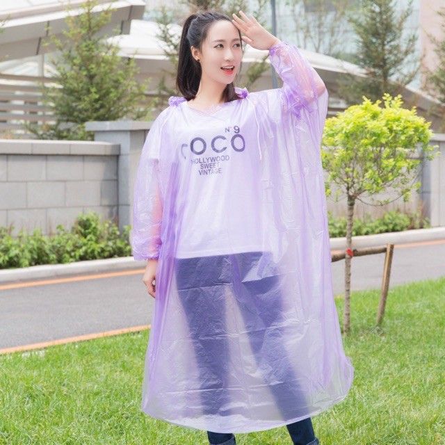 พร้อมส่ง-เสื้อกันฝนขนาดพกพา-ราคาส่ง