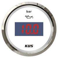 {“: 》 Kus เครื่องวัดความดันน้ำมันดิจิตอล52มม.,จอแสดงผล0-10Bar ดัดแปลง10-184Ohm มิเตอร์ความดันน้ำมันสีดำสำหรับเรือยอชท์รถบัสบรรทุกเรือยอชท์