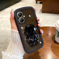 เคสโทรศัพท์มือถือ VIVO Y27 4G 5G / Y78 5G / Y02T 2023ใหม่แม่พิมพ์กลมใสถุงลมรับแรงกระแทก Silicagel เคสนิ่มพร้อมท้องฟ้านักบินอวกาศขาตั้งพับได้กล้องเต็มรูปแบบ