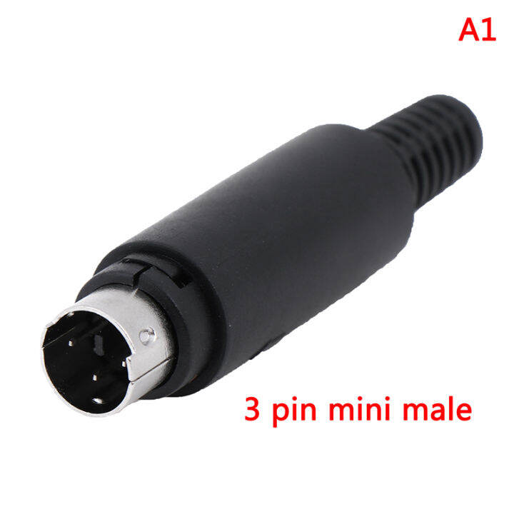 【HJ】 Mini DIN Plug Socket Connector 3/4/5/6/7/8 PIN Chassis Cable Mount ...