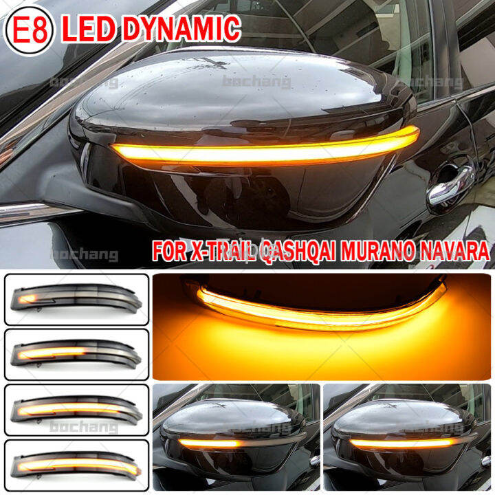 bochang LED Dynamic Turn Signal Side Mirror Light For Nissan XTrail