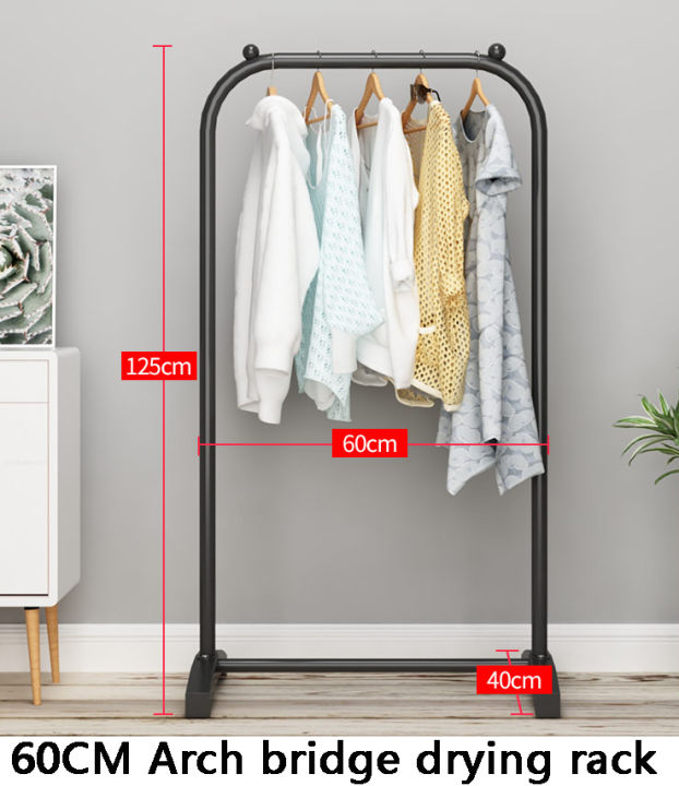 hangers-double-pole-floor-clothes-rack-simple-clothes-hanger-bedroom-shelf-dorm-room-indoor-balcony-clothing-drying-rack