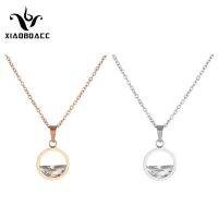 XiaboACC Korean Fashion Non Tarnish Clavicle Chain Zircon Necklace - 38CM+5CM