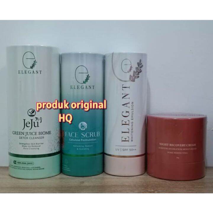 ELEGANT WHITENING EMULSION ELEGANT NIGHT RECOVERY CREAM ELEGANT JUJU