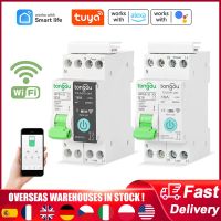 Tuya WIFI MCB Smart Circuit Breaker With Metering 1P 10A/16A/25A/32A DIN Rail Loop Timing Remote Switch For Alexa Google Home Breakers Load Centers  F