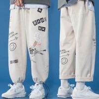 【Hot】 Streetwear Homens Corredores Sweatpants Harajuku Harem Calças Casuais Esporte Algodão Tornozelo Comprimento Calças Techwear Moda 2021