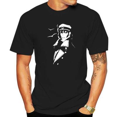 Men T Shirt Black t-shirt corto maltese tshirts cotton tshirt men summer fashion t-shirt euro size