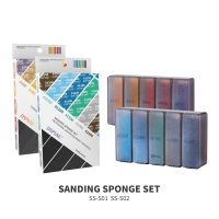 DSPIAE #180~#2500 Sanding Sponge Set Professional Sanding Equipment for Modeler Gundam Hobby DIY Sandpaper Sanding and Polishing Power Sanders