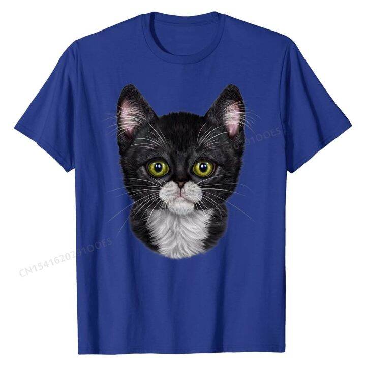 cute-tuxedo-kitten-face-tabby-cat-t-shirt-cotton-tops-shirts-for-boys-cool-t-shirt-leisure-cheap