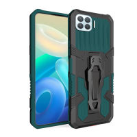 เคส OPPO F17 Pro Case โทรศัพท์เคสคลิปหนีบเข็มขัดเกรดทหารเคสกันกระแทกด้านหลังที่ท