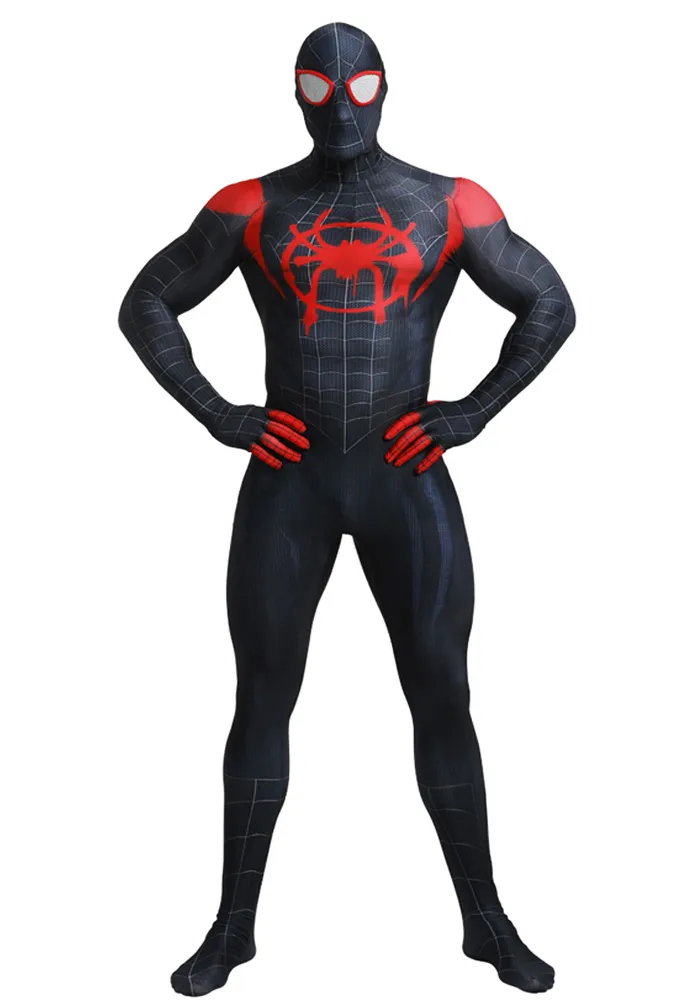 Decorseason Spider-Verse Miles Morales SpiderMan Costume, Superhero Spider  Man Cosplay suit 3D Style for Kids/Adult | Lazada PH