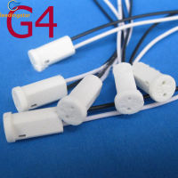 LeadingStar Fast Delivery G4 Base Holder Ceramic Fire Prevention Wire Adapter Halogen Socket Connector for LED Bulb 12V