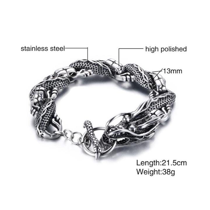 mens-dragon-themed-link-bracelet-with-toggle-clasp-color-men-punk-bileklik-stainless-steel-jewelry-pulseira-masculina