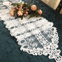 Proud Rose European White Table Runner Lace Table Cloth Table Flag For Wedding Dining Table Decoration Princess Room Supplies