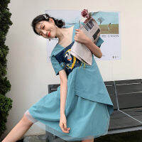 S10549# Maternity Dresses Plus Size Patchwork Gauze Summer Woman Clothes