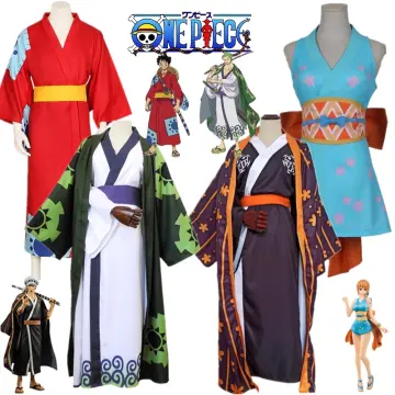 Law Kimono Cosplay Costume Anime One Piece Wano Country Unisex