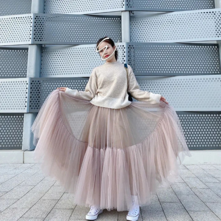vintage-fairy-tulle-skirt-women-elastic-high-waist-mesh-skirts-long-pleated-tutu-skirt-korean-female-jupe-longue-streetwear