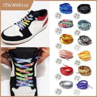 YEWANG326 Tali Sepatu Ceper เม็ดมะม่วงหิมพานต์ขนาด120ซม. AF1เชือกรองเท้า Aksesoris Sepatu แฟชั่นหลากสีสำหรับเชือกผูกรองเท้ากีฬา