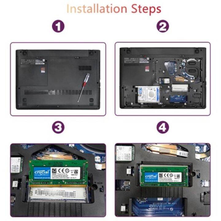 แรมความจำโน้ตบุ๊ก-gb-4gb-8gb-16gb-2133-ddr4-sodimm-2400-2666-3200mhz-260pin-แรม1-2v-pc4-17000-19200-12800-21300-25600สำหรับแล็ปท็อป