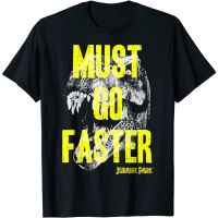 HOT ITEM!!Family Tee Couple Tee Adult Clothes Jurassic Park T-Rex Must Go Faster Graphic T-Shirt