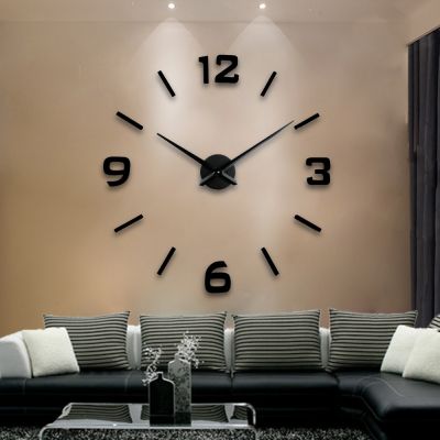 [COD] Factory direct selling creative wall clock European-style living room diy quartz silent AliExpress hot style