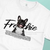 เสื้อยืดคนรักน้องหมา French Bulldog เฟรนช์ บลูด็อก สี Brindle [Clic Cotton 100% by Oversized Club]